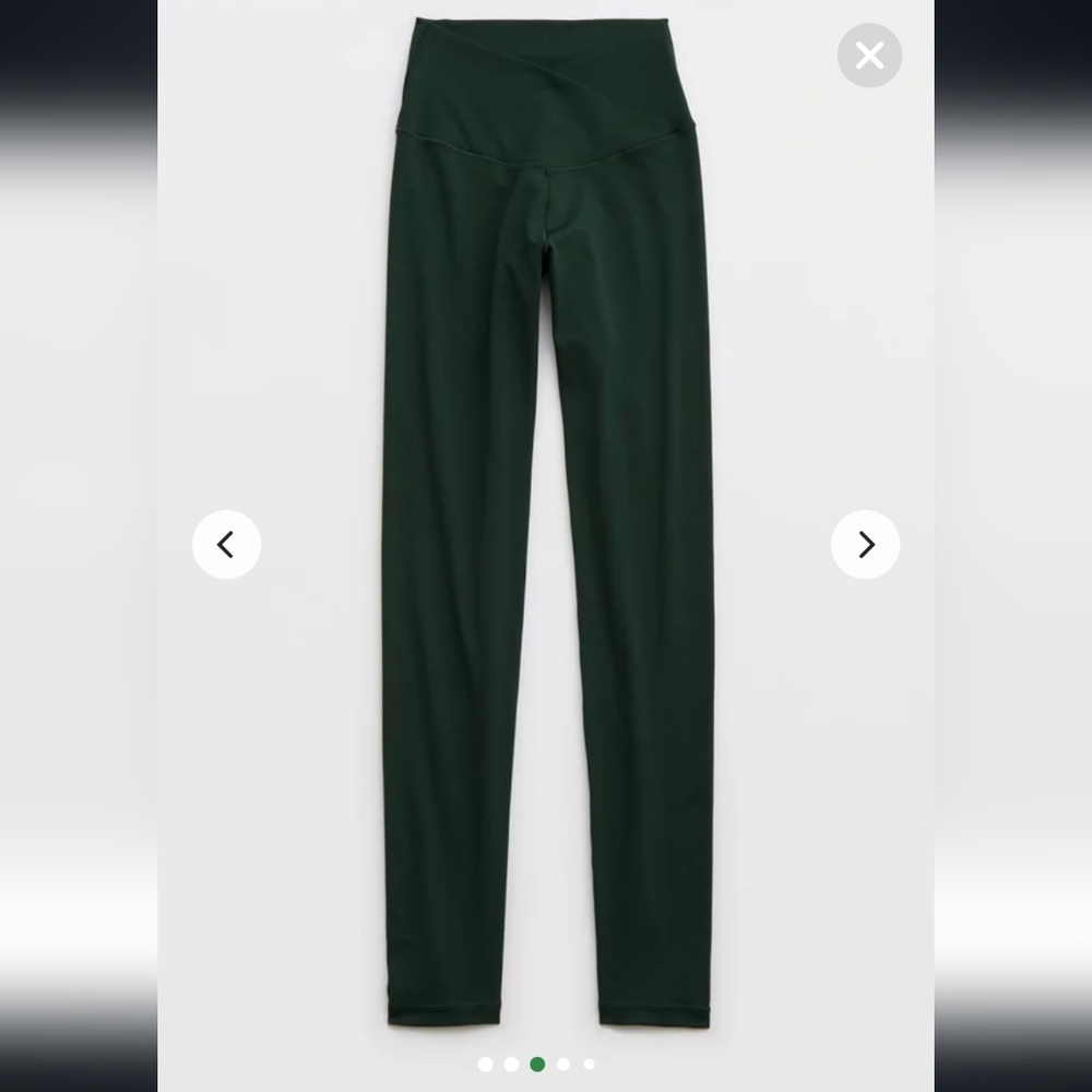 Aerie Green Leggings Medium Like New